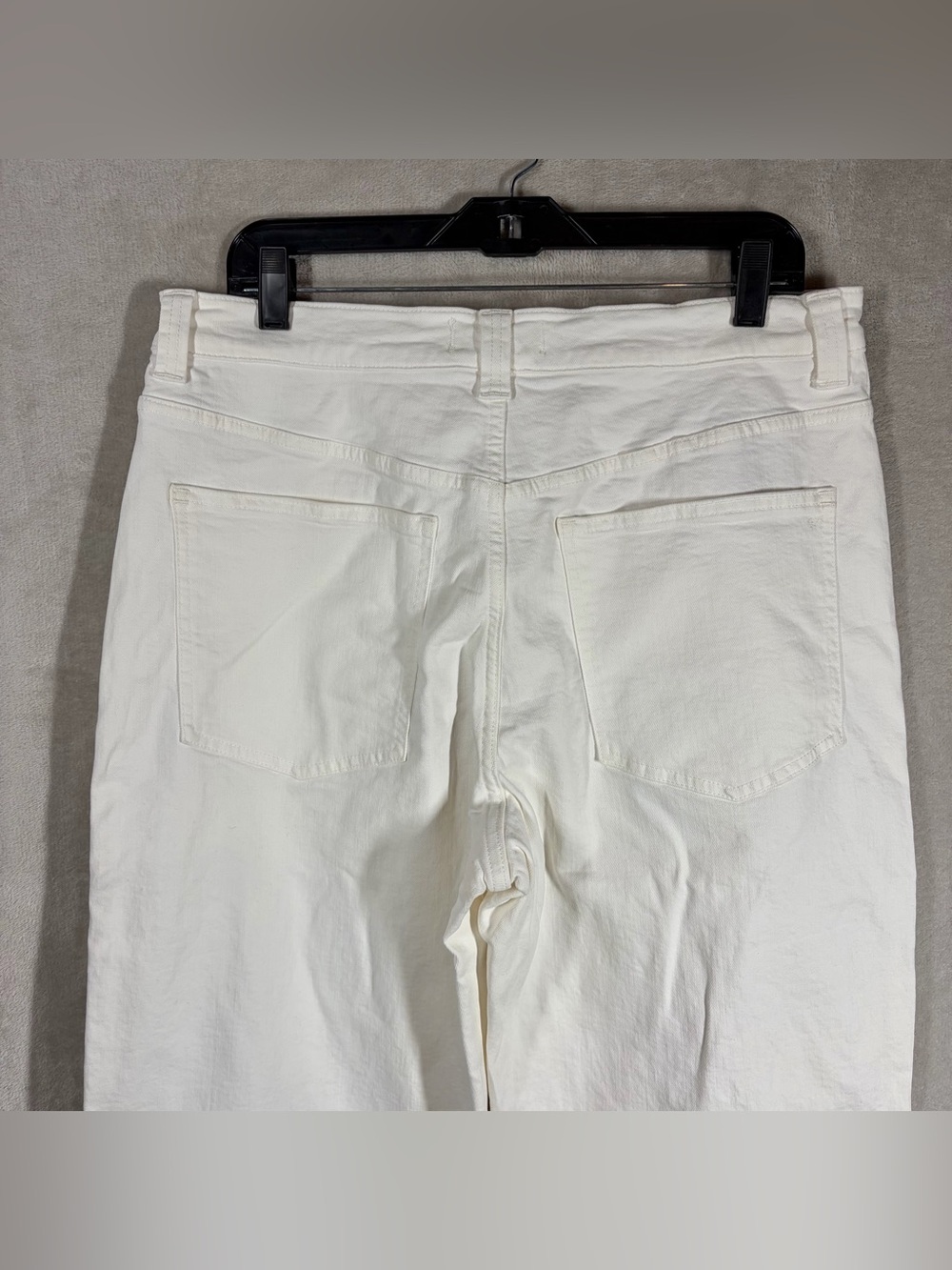 Madewell Jeans Vintage Wide Leg Crop Size 31 White Denim Minimalist Modern Clean - Picture 5 of 11